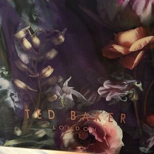 Ted Baker Black and Multicolor Floral Tote NWT